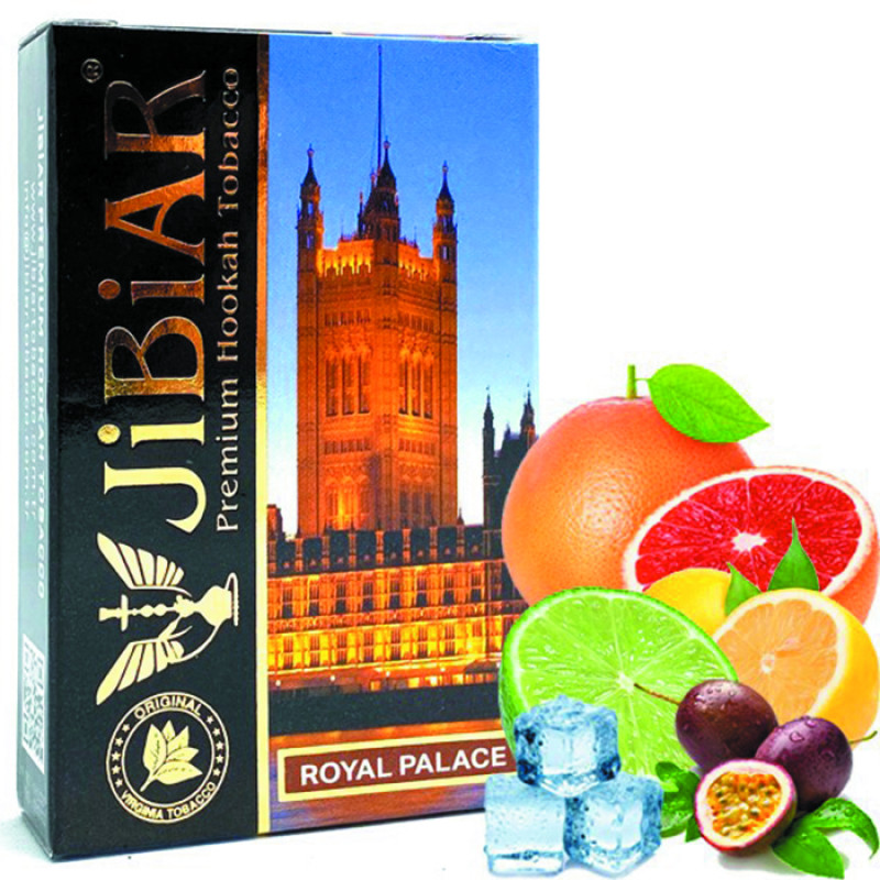 Табак Jibiar Royal palace (Грейпфрут, Лед, Лайм, Лимон, Маракуйя) 50 г