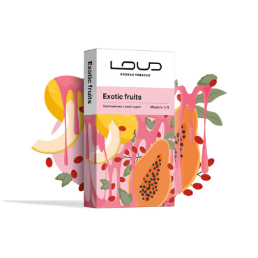Тютюн Loud Light Line Exotic Fruits (Папая, Диня) 100 г Тютюн Loud Light Line Exotic Fruits (Папая, Диня) 100 г