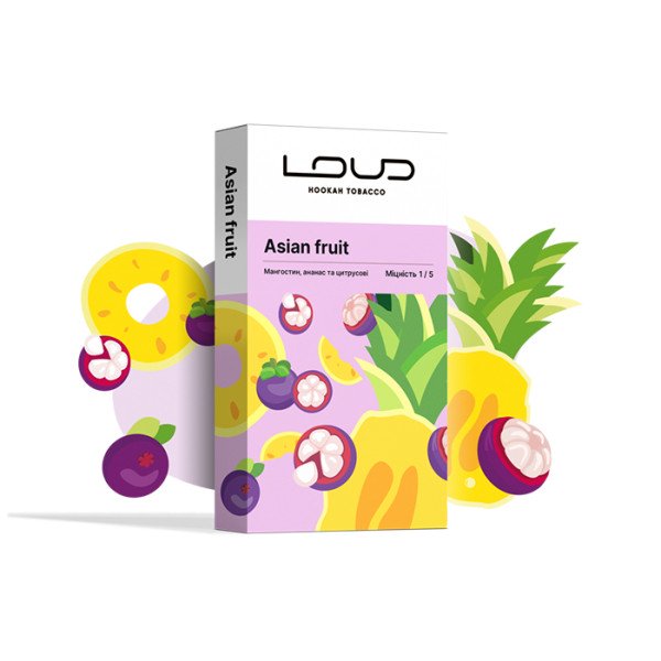 Табак Loud Light Line Asian Fruit (Мангостин, Ананас и цитрусовые) 100 г