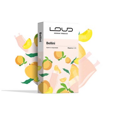 Табак Loud Light Line Bellini (Игристое с персиками) 100 г
