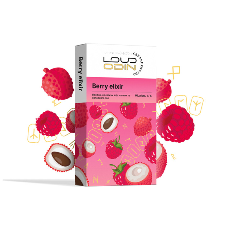Табак Loud Light Line Berry elixir (Малина, Личи) 100 г