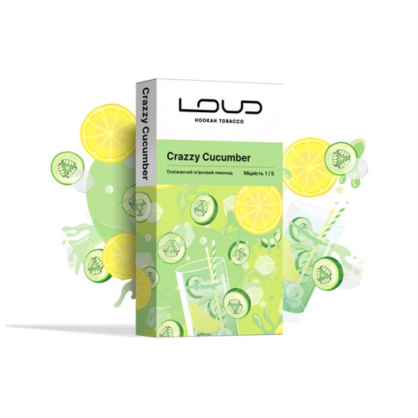 Табак Loud Light Line Crazzy cucumber (Огуречный лимонад) 100 г