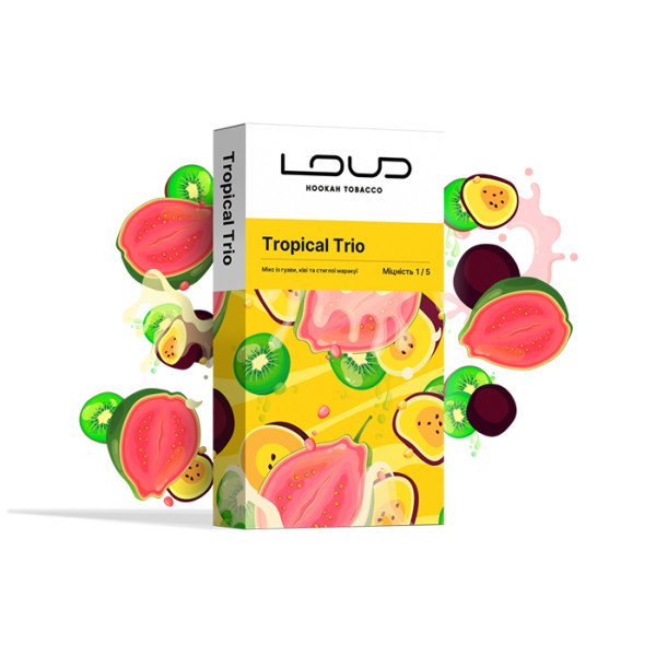 Табак Loud Light Line Tropical Trio (Гуава, Киви, Маракуйя) 100 г