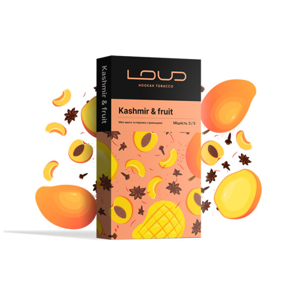 Табак Loud Dark Line Kashmir fruits (Манго, Персик, Пряности) 100 г