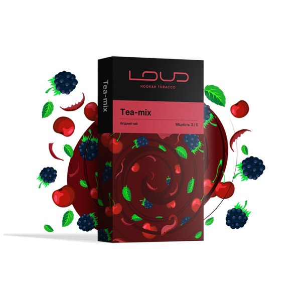 Табак Loud Dark Line Tea mix (Ягодный чай) 100 г