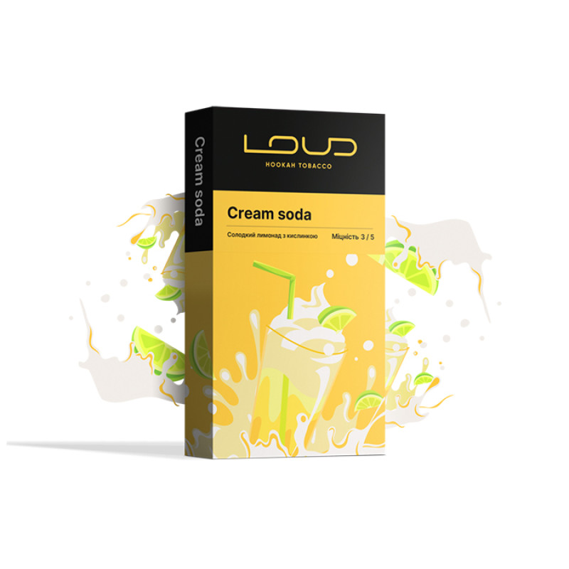 Тютюн Loud Dark Line Cream soda (Солодкий лимонад з кислинкою) 100 г