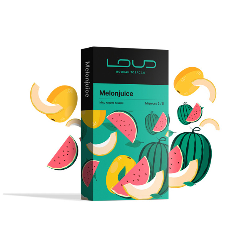 Табак Loud Dark Line Melonjuice (Арбуз, дыня) 100 г Табак Loud Dark Line Melonjuice (Арбуз, дыня) 100 г