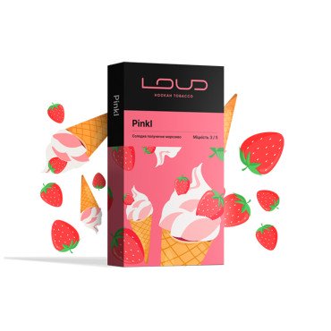 Табак Loud Dark Line Pinkl (Клубничный пломбир) 100 г