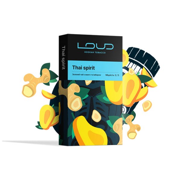 Табак Loud Dark Line Thai Spirit (Чай, Манго, Имбирь) 100 г