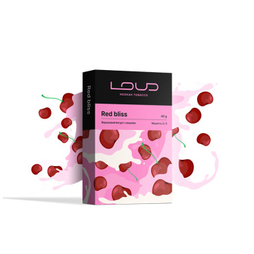 Тютюн Loud Dark Line Red Bliss (Вершковий йогурт з вишнею) 40 г Тютюн Loud Dark Line Red Bliss (Вершковий йогурт з вишнею) 40 г