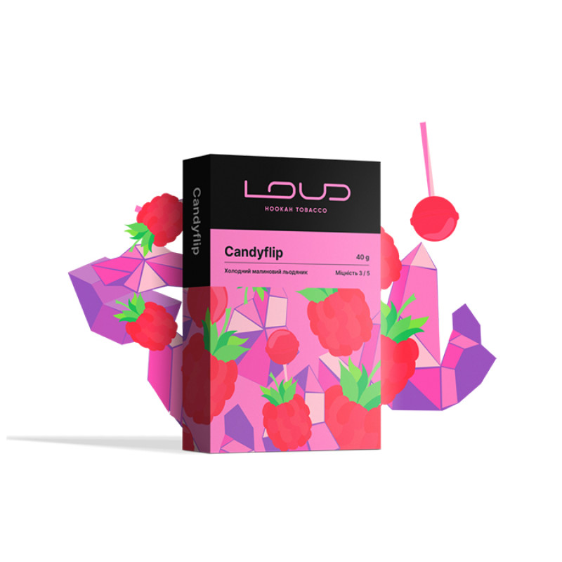 Табак Loud Dark Line Candyflip (Малина, Лед, Конфеты) 40 г Табак Loud Dark Line Candyflip (Малина, Лед, Конфеты) 40 г