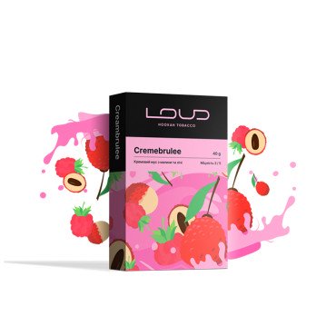Табак Loud Dark Line Cremebrulee (Кремовый мусс из малины и личи) 40 г