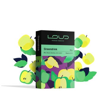 Табак Loud Dark Line Greendrink (Яблоко, мята, базилик, матчи) 40 г