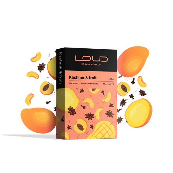 Табак Loud Dark Line Kashmir fruits (Манго, Персик, Пряности) 40 г