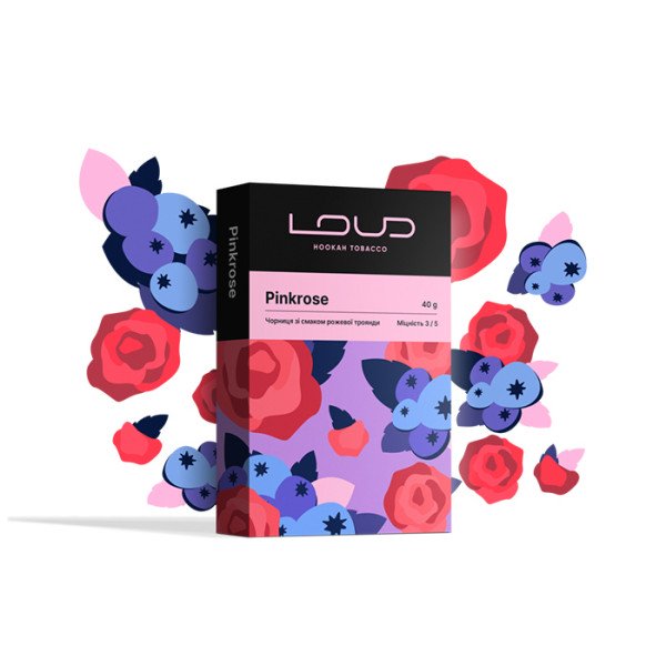 Табак Loud Dark Line Pinkrose (Черника, роза) 40 г