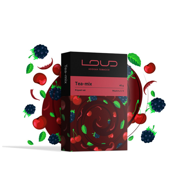 Табак Loud Dark Line Tea mix (Ягодный чай) 40 г Табак Loud Dark Line Tea mix (Ягодный чай) 40 г