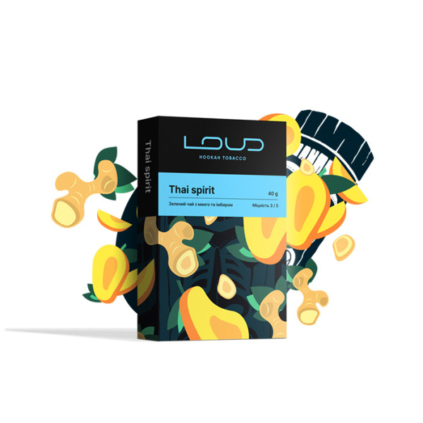 Табак Loud Dark Line Thai Spirit (Чай, Манго, Имбирь) 40 г