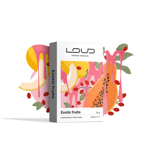 Табак Loud Light Line Exotic Fruits (Папайя, Дыня) 50 г