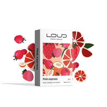 Табак Loud Light Line Pink Express (Малина, Грейпфрут, Личи, Клубника) 50 г