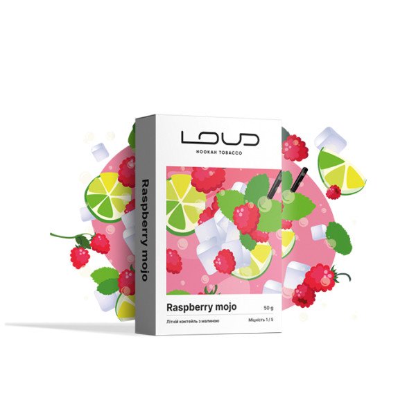 Табак Loud Light Line Raspberry Mojo (Коктейль с малиной) 50 г