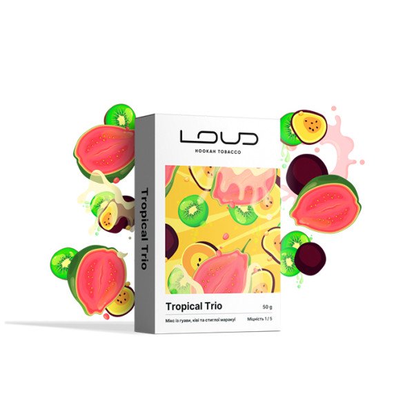 Табак Loud Light Line Tropical Trio (Гуава, Киви, Маракуйя) 50 г