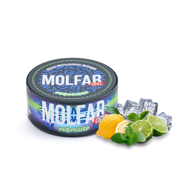 Табак Molfar Chill Line Рефрешер (Лимон, Лайм, Мята, Лед) 100 г