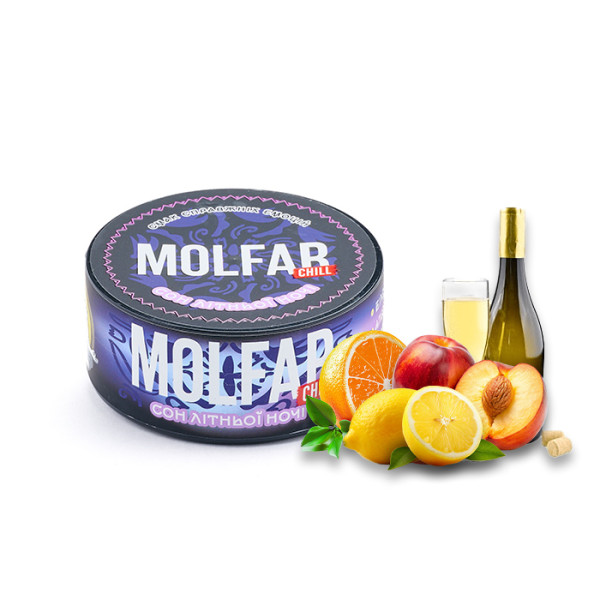Табак Molfar Chill Line Сон Летней Ночи (Белое вино, Апельсин, Персик, Лимон) 100 г