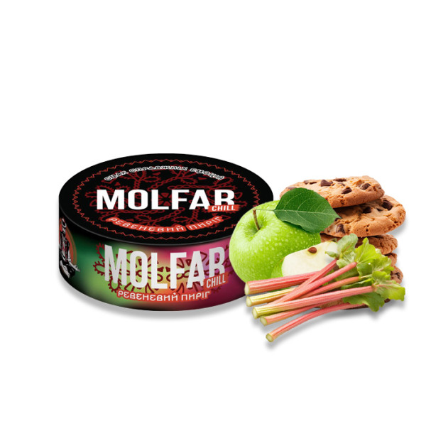 Табак Molfar Chill Line Ревневый пирог (Ревень, Зеленое яблоко, Печенье) 100 г
