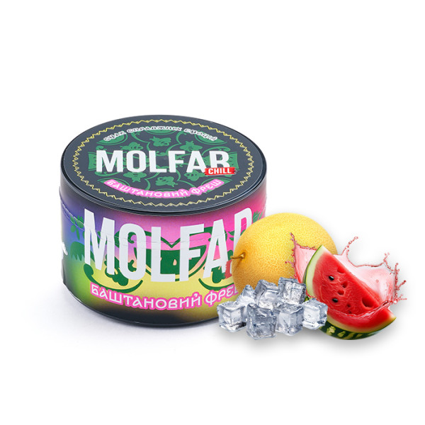 Табак Molfar Chill Line Баштановый фреш (Арбуз, Дыня, Лед) 200 г