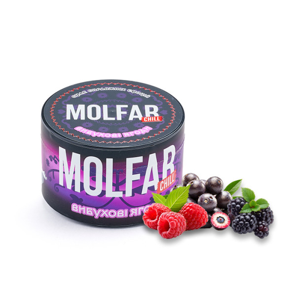 Табак Molfar Chill Line Взрывные Ягоды (Асаи, Малина, Ягоды) 200 г