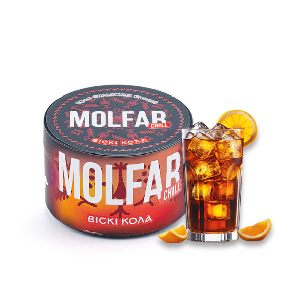 Табак Molfar Chill Line Виски Кола (Виски, Кола, Апельсин) 200 г