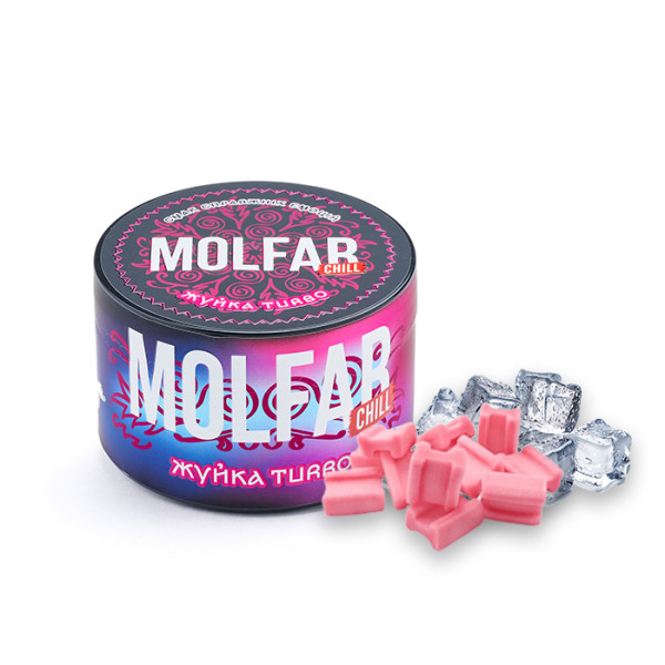 Тютюн Molfar Chill Line Жуйка Turbo (Жуйка Turbo, Лід) 200 г