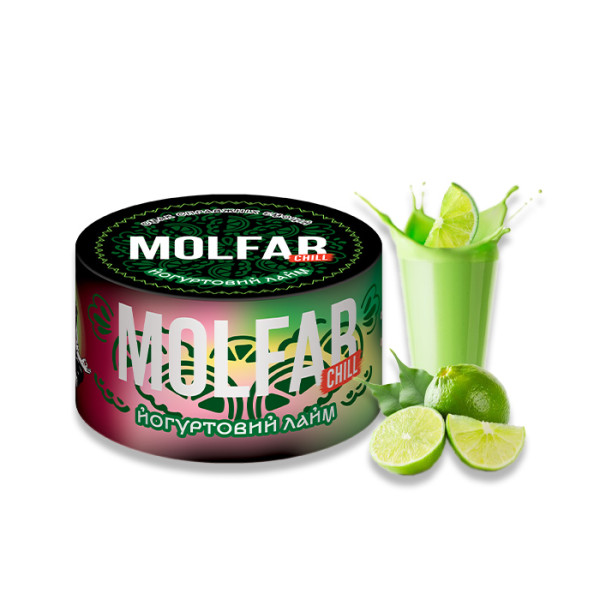 Тютюн Molfar Chill Line Йогуртовий лайм (Йогурт, Лайм) 200 г
