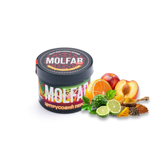 Табак Molfar Chill Line Цитрусовый Персик (Апельсин, Персик, Бергамот, Специи) 40 г