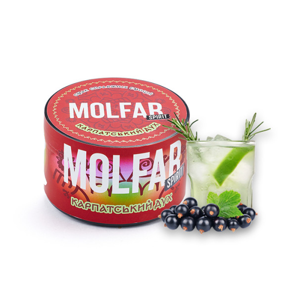 Табак Molfar Spirit Line Карпатский дух (Джин, Черная смородина, Ель) 200 г