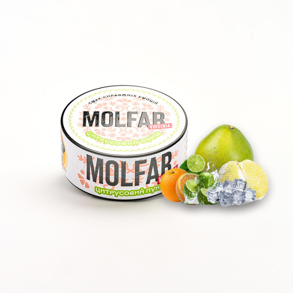 Табак Molfar Verginia Line Цитрусовый пунш (Апельсин, Помело, Грейпфрут, Лайм, Лед) 100 г