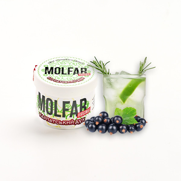 Табак Molfar Verginia Line Карпатский дух (Джин, Черная смородина, Ель) 40 г