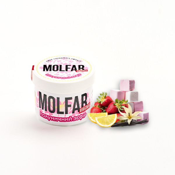 Табак Molfar Verginia Line Клубничный зефир (Мармелад, Клубника, Лимон, Ваниль) 40 г