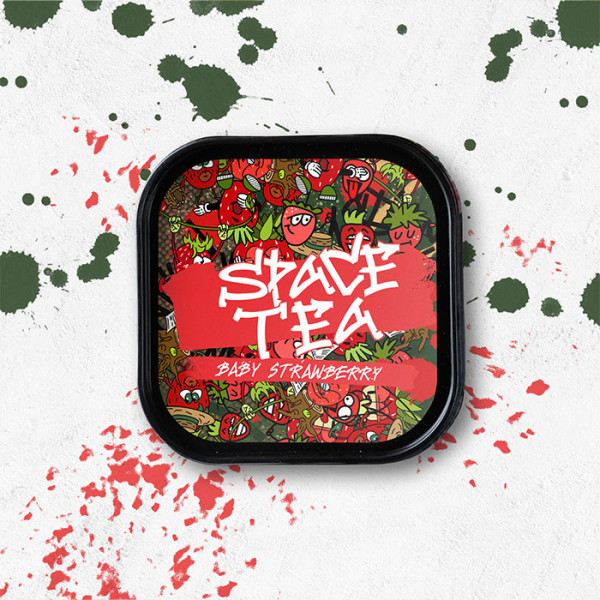 Безнікотинова суміш Space Tea Baby Strawberry (Суниця) 100 г