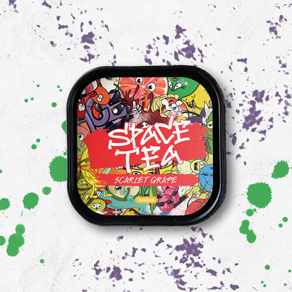 Безнікотинова суміш Space Tea Scarlet Grape (Червоний виноград) 100 г