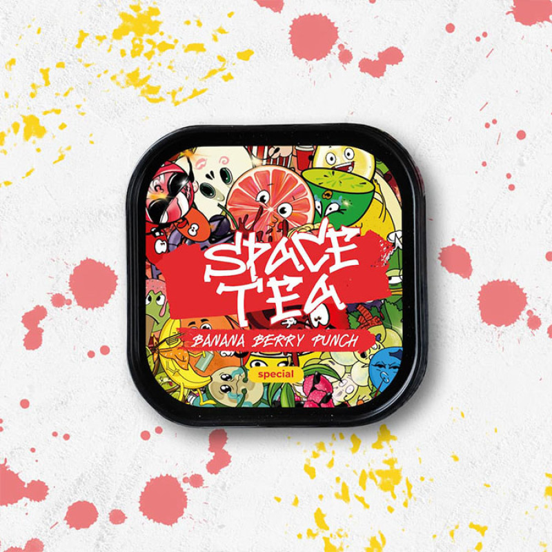 Безникотиновая смесь Space Tea Banana Berry Punch (Бананово-ягодный микс) 250 г Безникотиновая смесь Space Tea Banana Berry Punch (Бананово-ягодный микс) 250 г