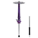 Кальян Tiaga Hookah Astra Crystal Purple на колбе Craft Clear 57 см