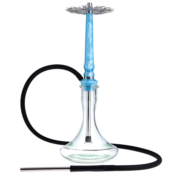 Кальян Tiaga Hookah Astra Crystal Blue на колбі Craft Clear 57 см
