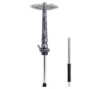 Кальян Tiaga Hookah Astra Crystal Silver на колбе Craft Clear 57 см