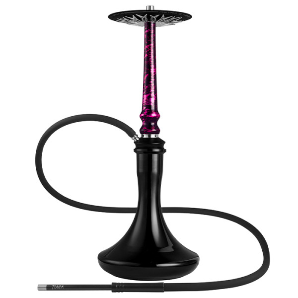 Кальян Tiaga Hookah Astra Pink на колбі Craft Black 57 см