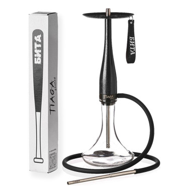 Кальян Tiaga Hookah Бита Black на колбі Craft Clear 70 см Кальян Tiaga Hookah Бита Black на колбі Craft Clear 70 см