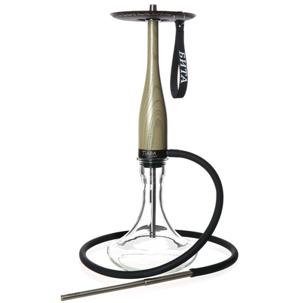 Кальян Tiaga Hookah Бита Khaki на колбе Craft Clear 70 см