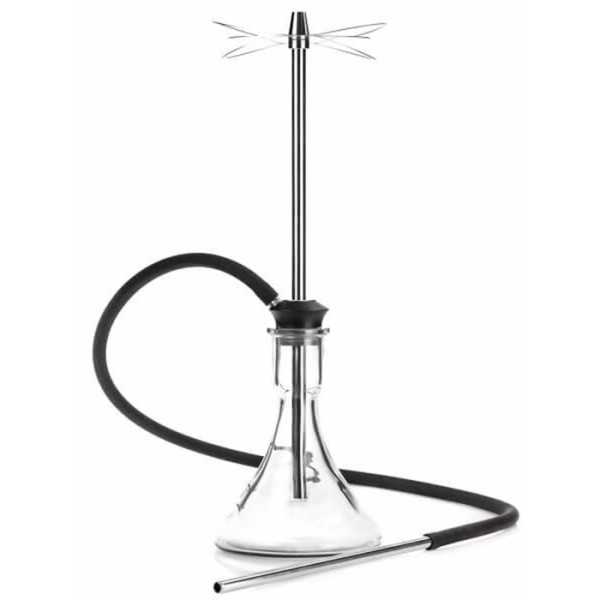 Кальян Tiaga Hookah Orbita Silver на колбі Candy Clear 57 см