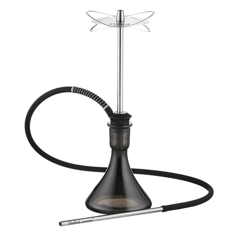 Кальян Tiaga Hookah Orbita Silver на колбі Candy Black 57 см Кальян Tiaga Hookah Orbita Silver на колбі Candy Black 57 см