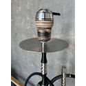 Кальян Yahya Soft NL-01 Full Black на колбе Craft Gray 70 см